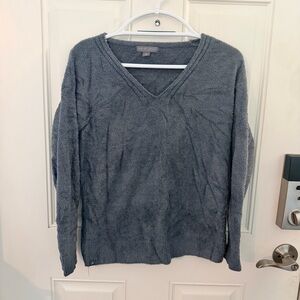 Barefoot Dreams Sweater XS | CozyChic Lite Smoky Blue V-Neck Pullover